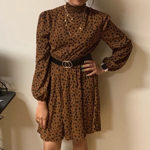 High neck cocktail dress